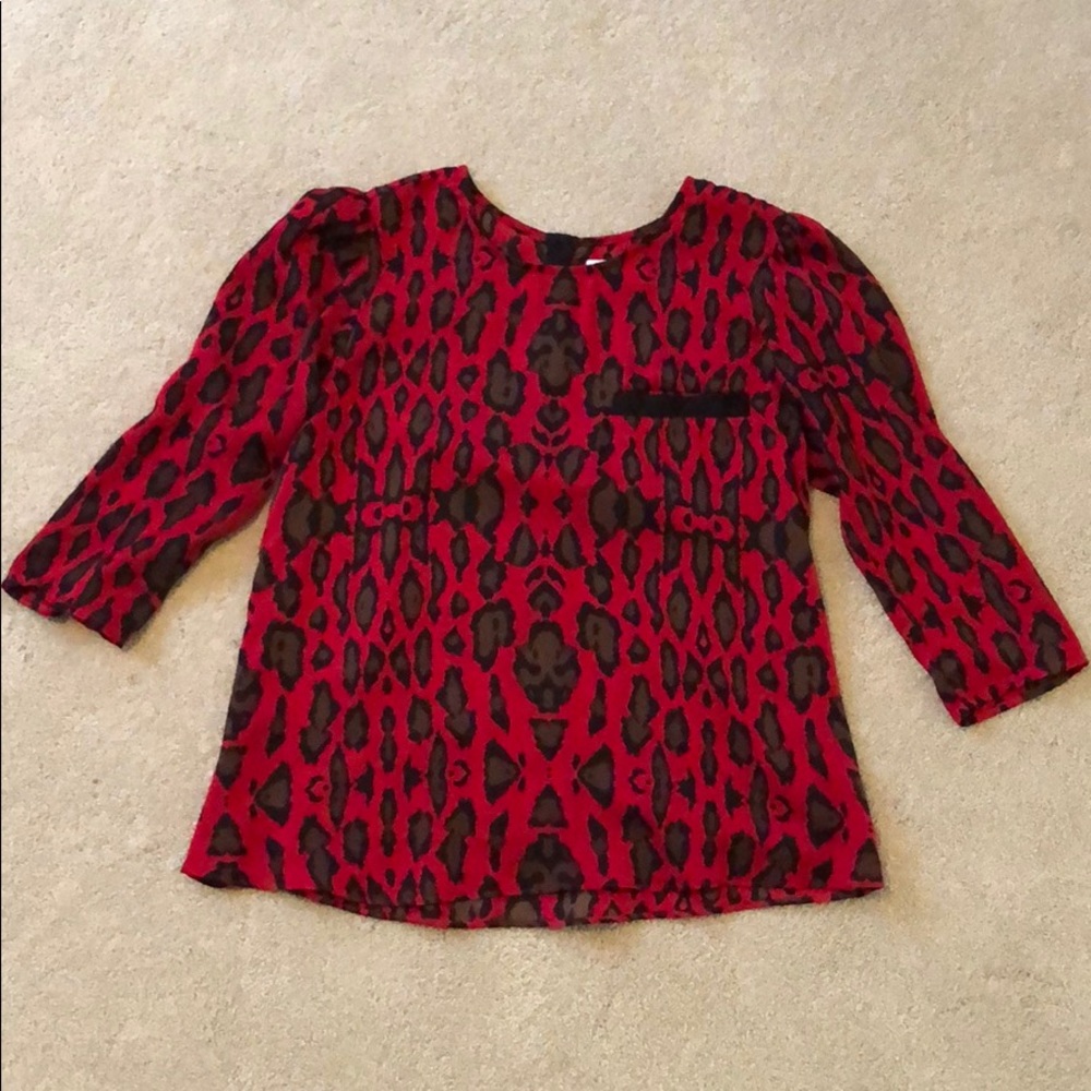 Dolce Vita Leopard Print Blouse